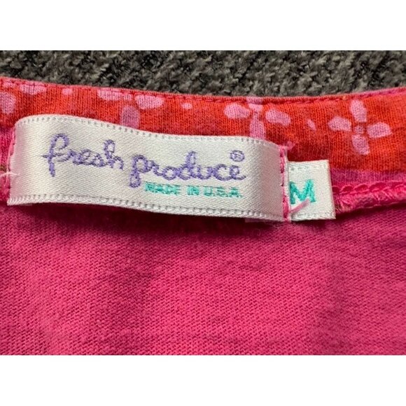 Fresh Produce Pink & Red Sleeveless Maxi Dress With V-Neck & Side Slits - Size M - Picture 2 of 9